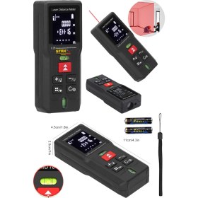 Resim Staxx Power 60 mt El Tipi Su Terazili Hafızalı Dijital Lazer Metre: Hassas ve Pratik Lazerli Mesafe Ölçüm Cihazı 