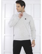 Resim Escetic Erkek Spor Slimfit, Dik Yaka, 4 Cepli, 4 Mevsim Kar Melan Kar Melanj 