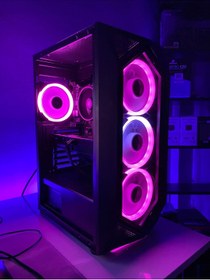 Resim RYZEN Teknoemo/gaming Oyuncu Pc Bilgisayar Masaüstü Kasa I5 12400f Rtx 3060 