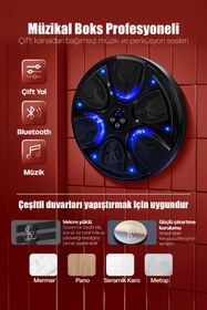 Resim EN SİGA Boks Makinesi Akıllı Boks Standı Müzikli Eldivenli Yetişkin Çocuk Egzersiz Boks Spor Ekipmanı 