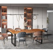Resim deryawood Raweyn Masif Ahşap Ribes Toplantı Masası 110*300*76 Cm 