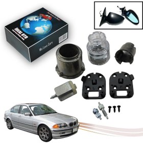 Resim İDEAL OTOMOTİV Bmw 3 E46 1998-2007 Yuvarlak Katlanır Ayna Tamir Seti 