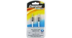 Resim Energizer LCAEHJACKBK2 Hightech Audio Stereo 3,5mm JACK to 3,5mm JACK 1.5m Siyah Ses Kablosu 