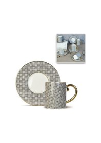 Resim Protocol London Linda 6'lı Kahve Fincanı Takımı 