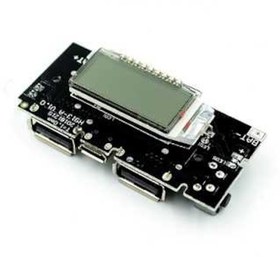 Resim Elektroniklimanı-Çift Usb Girişli 5V 2.1A Powerbank 18650 Pil Şarj Kartı 