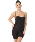 Resim 2 Beden Incelten Lazer Kesim Göğüs Altı Kadın Hayalet Korse Siyah 