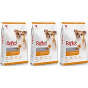 Resim Reflex Tavuk ve Pirinçli Küçük Irk Yetişkin Köpek Maması 3 x 3 KG 