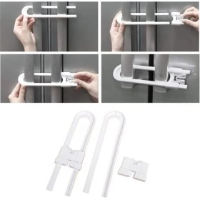 Resim Xnews Bebek Çocuk Çekmece ve Dolap Koruma Raylı Güvenlik Sistemi Emniyet Kilidi 