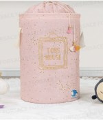 Resim Bebek Yuvarlak Torbalı Oyuncak ve Kirli Sepeti 