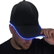 Resim LED Işık Yakan Beyzbol Şapkası, Polyester 100%, Örgü, Parti Stili, Karanlıkta Parlayan Ördek Dili Şapka, Noel, Yılbaşı, Hip-Hop Kulüpleri, Sahne Performansı Aksesuarı için İdeal 