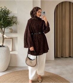 Resim Lior Design Premium Tesettür Tunik Desenli 