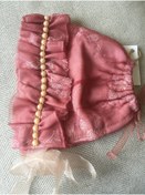 Resim güzsokak17 Gül Kurusu Incili Baby Bonnet Bebek Şapkası 