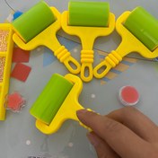 Resim 1 Adet Plastik Elmas Boyama Çapraz Dikiş Rulosu, Taşlı Resim Yapım Aracı Güçlendirilmiş Plastik Silindir 