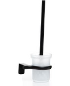 Resim Tema Banyo Premium Klozet Fırçası Mat Siyah 71018-2M 