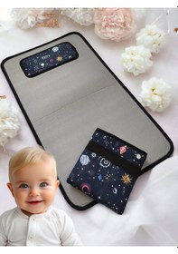 Resim Bebek Alt Açma Minderi Bakım Pedi Örtüsü Bebek Alt Açma Matı 