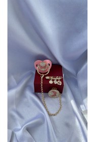 Resim HESTİA Melek Kanatlı Pembe Emzik 
