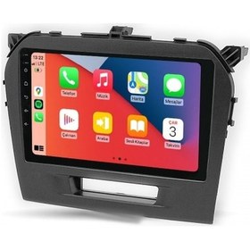 Resim Suziki Grand Vitara 2015-2022 4gb Ram 64gb Hafıza 8 Çekirdek Carplay Kamera Android Multimedya 9" 