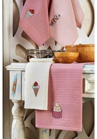 Resim 6 Parça Mutfak Kurulama Bezi 30 X 50 Cm İce Cream Çok Renkli 