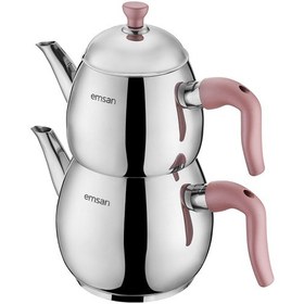Resim Emsan Duru Mini Çaydanlık Takımı Pembe 0.75-1.5 Lt Pembe 