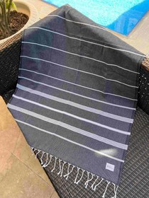 Resim Ultra Soft Beach Peshtemal Black 