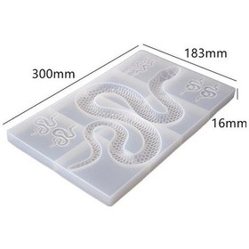Resim Novahub Diy Kristal Damla Kauçuk Büyük Kobra Ayna Silikon Kalıp Dekoratif Süsler Yılan Kalıp 