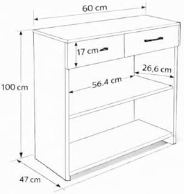 Resim bangu Petek Üstü Kahve Köşesi Dolabı (Derinlik 47 cm) Çok Amaçlı Kahve Standı BKDM008 (ATLANTİK ÇAM, 60 CM) 