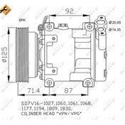 Resim NRF 32742 Klima Kompresörü Dacia Duster Logan Sandero 