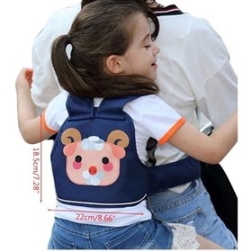 Resim SYNOPE Bisiklet Motosiklet Arka Koltuk Keçili Çocuk Emniyet Kemeri Çocuğu Sürücüye Bağlamak Için Aparat 