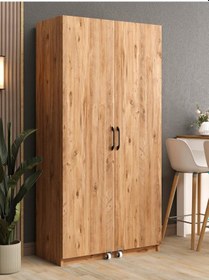 Resim Kuzeylife Novensa Çok Amaçlı Erzak-kiler Dolabı İki Kapaklı Çam Çam 