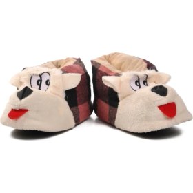 Resim Aspor Pembe Siyah Bej Kadın Panduf Köpekli 