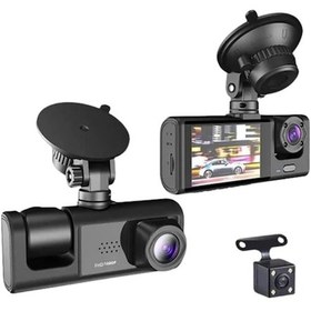 Resim Gld-spt- 1080p Ön + 720p Arka & İç Kamera Suya Dalı Araç Güvenlik Kamerası 