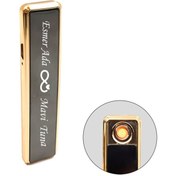 Resim ASYA GIFTS Isim Baskılı Kişiye Özel Isim Baskılı Usb Şarjlı Alevsiz Çakmak Siyah 