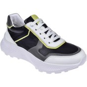 Resim Pullman İçi Dışı Hakiki Deri Kadın Spor Ayakkabı Plm-34600 Siyah Beyaz-siyah Beyaz Beyaz - Siyah 