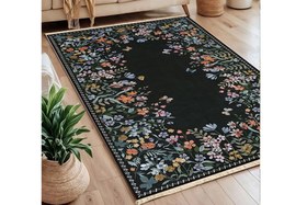 Resim GİZLİ BAHÇE BASKILI DOKUMA TABAN HALI, 279 YNG, 60X120 CM 