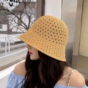 Resim Kadınlar İçin Hafif Nefes Alabilen Kova Şapka - Geniş Kenarlı Katlanabilir Güneş Şapkası, Outdoor Seyahat ve Gündelik Kullanım için Tasarım, Makinede Yıkanabilir, Yazlık Baş Aksesuarı, Doğal Moda Dokusu 