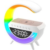 Resim Yifomall "mini G3401 Bluetooth Hoparlör: Kablosuz Şarj, Rgb Işık, Alarmlı Çok Fonksiyonlu Taşınabilir Ses Sistemi" 