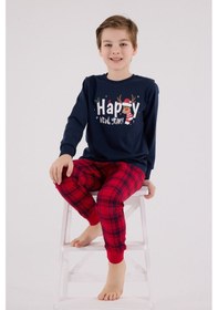 Resim Rolypoly Erkek Çocuk Lacivert Pijama Takımı 5274-48726 Lacivert 