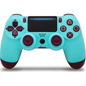 Resim Gajeena Ps4 Kablosuz Bluetooth Oyun Kolu, Işıklı, 3.5mm Ses Girişi, Paylaşım Fonksiyonu, 600mah Pil - Ahududu Mavisi 