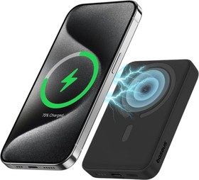 Resim Baseus MgSafe Mini Overseas Edition Siyah 10000 mAh Hızlı Şarj Kablosuz Powerbank - Outlet 