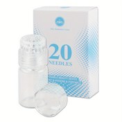 Resim 1 adet Titanyum Hydra Mikro İğneli Silindir, 20 İğneli 0.25mm Cilt Damgalama Serum Uygulayıcı, Metal ve Plastik, Kokusuz, Manuel Çalıştırma, Pil Gerektirmez, Ev Kullanımı 