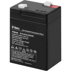 Resim Ttec 6V 4Ah Bakımsız Kuru Akü 