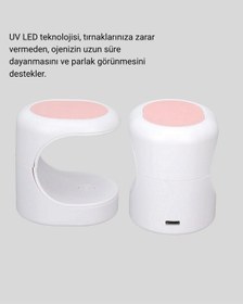 Resim Zengemtx Led Mini Oje Kurutucu Taşınabilir Hızlı Kuruma Cihazı 3 Led Işıklı 