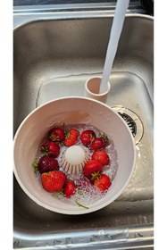 Resim HyperDesign HydroBowl Çok Amaçlı Otomatik Yıkama ve Süzme Kabı - Meyve, Sebze ve Tahıl Temizleme Haznesi 