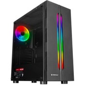 Resim Spectra Tempered Glass 600w 80plus Rainbow Fan Ve Ledli 1*usb 3.0 2* Usb 2.0 Gaming Kasa Rampage