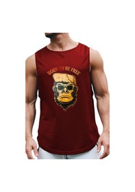 Resim Bluu Bornfree Kolsuz Sporcu T-shirt Tank Top Spor Atlet 