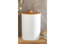 Resim Bambu Desenli Çok Amaçlı Mutfak ve Banyo Çöp Kovası 