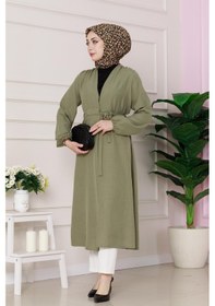 Resim Sevitli Yandan Bağlamalı Mevsimlik Kap-yeşil-4829 Yeşil 