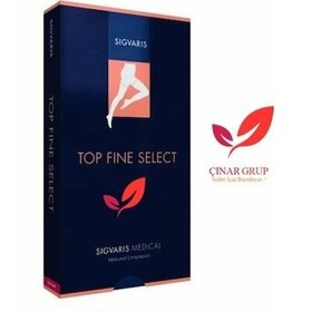 Resim Sigvaris Top Fine Burnu Açık Külotlu Varis Çorabı Orta Basınç 