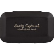 Resim Heracles Black Gold Pillbox 5 Bölmeli Tasarım ile Takviyelerinizi Güvenle Saklayın 