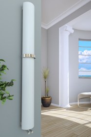 Resim Aeon Radyatör Mira Alüminyum Havlupan 180 X 20 Beyaz (AKS:5CM) Parlak Askılık 